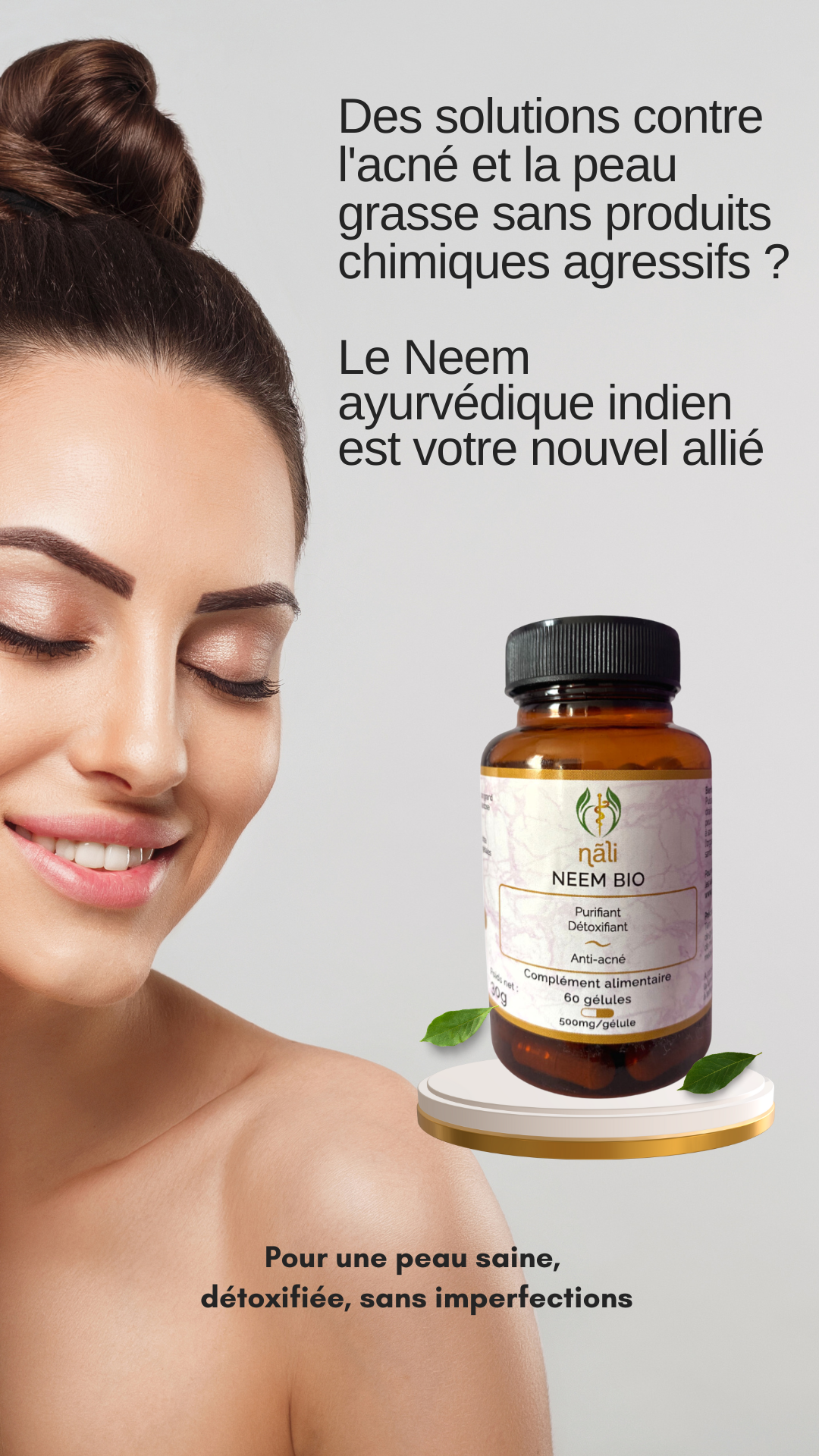 OFFRE SPÉCIALE 2X Neem bio Minceur - Anti-acné - Détoxifiant 120 GÉLULES